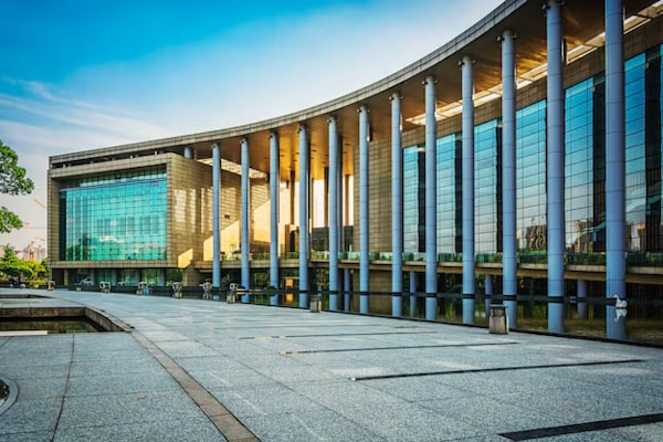 A modern university campus.
